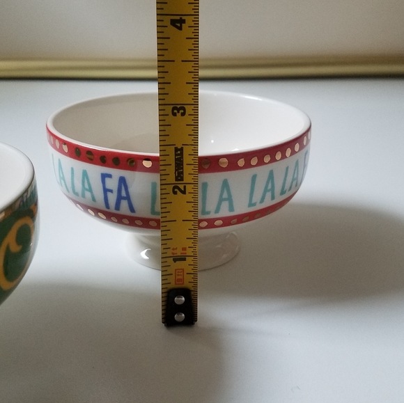 Anthropologie Danielle Kroll Holiday Christmas Treats Bowl- PAIR - Picture 10 of 12